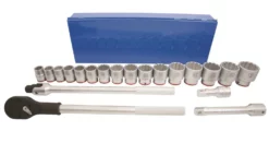 Kobalt Mechanics Tool Sets 3/4-in Drive 20-Piece Standard (SAE) Matte Mechanics Tool Set