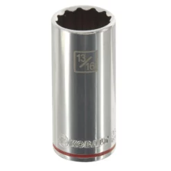 Kobalt Sockets & Socket Sets Standard (SAE) 3/8-in Drive 12-point 13/16-in Deep Socket