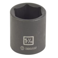 Kobalt Impact Sockets & Impact Socket Sets Standard (SAE) 1/2-in Drive 1-1/16-in 6-Point Impact Socket