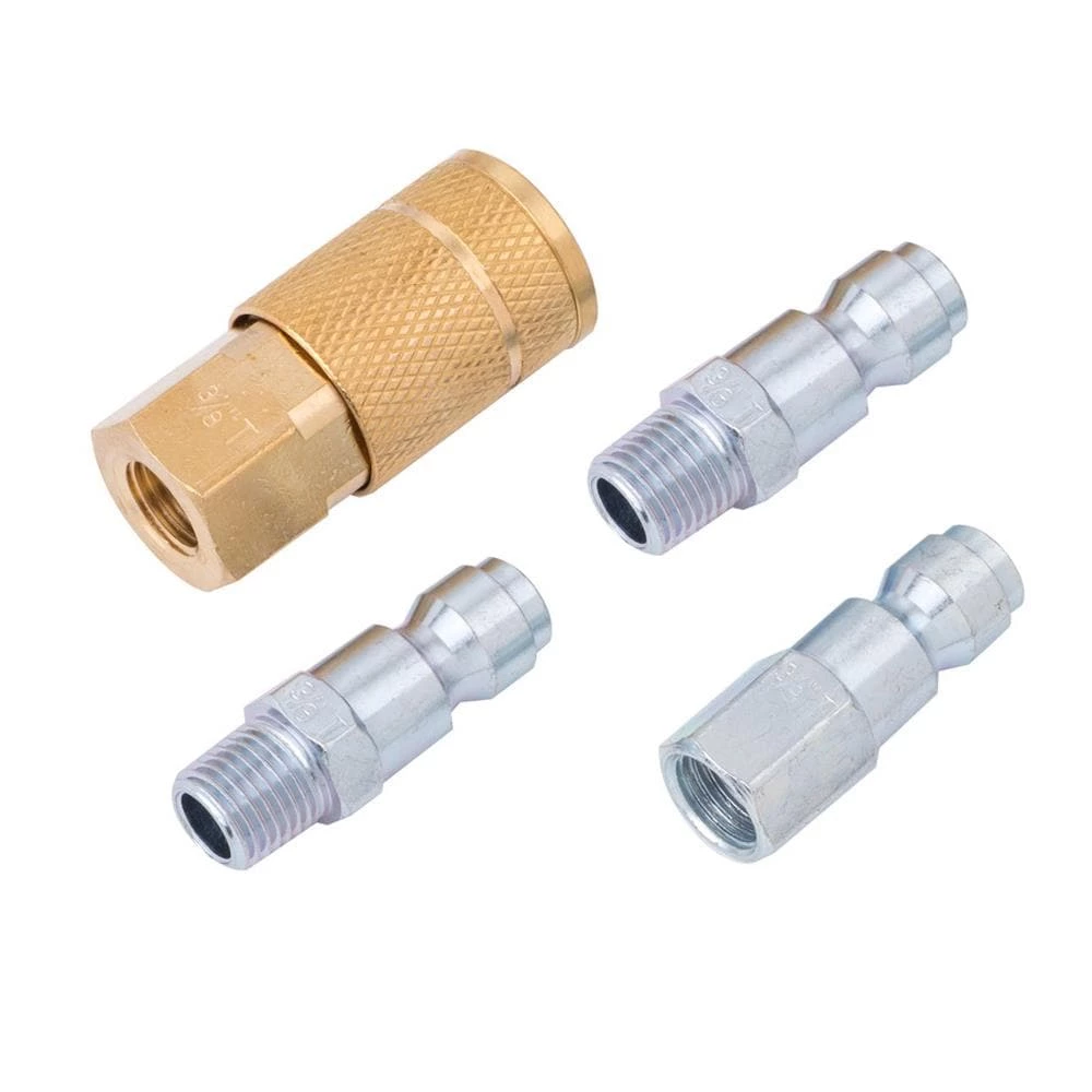 Kobalt Air Compressor Fittings 3/8-in Auto Coupler/Plug Kit 1 Kobalt Air Compressor Fittings 3/8-in Auto Coupler/Plug Kit