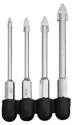 Kobalt Twist Drill Bits 4-Piece Assorted x Set High-speed Steel Twist Drill Bit Set