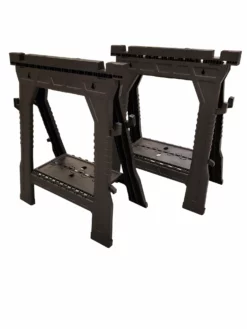 Kobalt Saw Horses 2-Pack 4.1-in W x 32-in H Plastic Saw Horse (1000-lb Capacity)