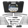 Kobalt Mechanics Tool Sets Universal 115-Piece Standard (SAE) and Metric Combination Matte Mechanics Tool Set (1/4-in; 3/8-in)