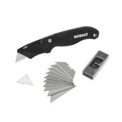 Kobalt Utility Knives Speed Release 10-Blade Folding Utility Knife with On Tool Blade Storage