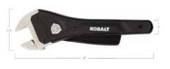 Kobalt Adjustable Wrenches Rapid adjust 8-in Steel and Plastic Adjustable Wrench -SEO title and description design 07936898