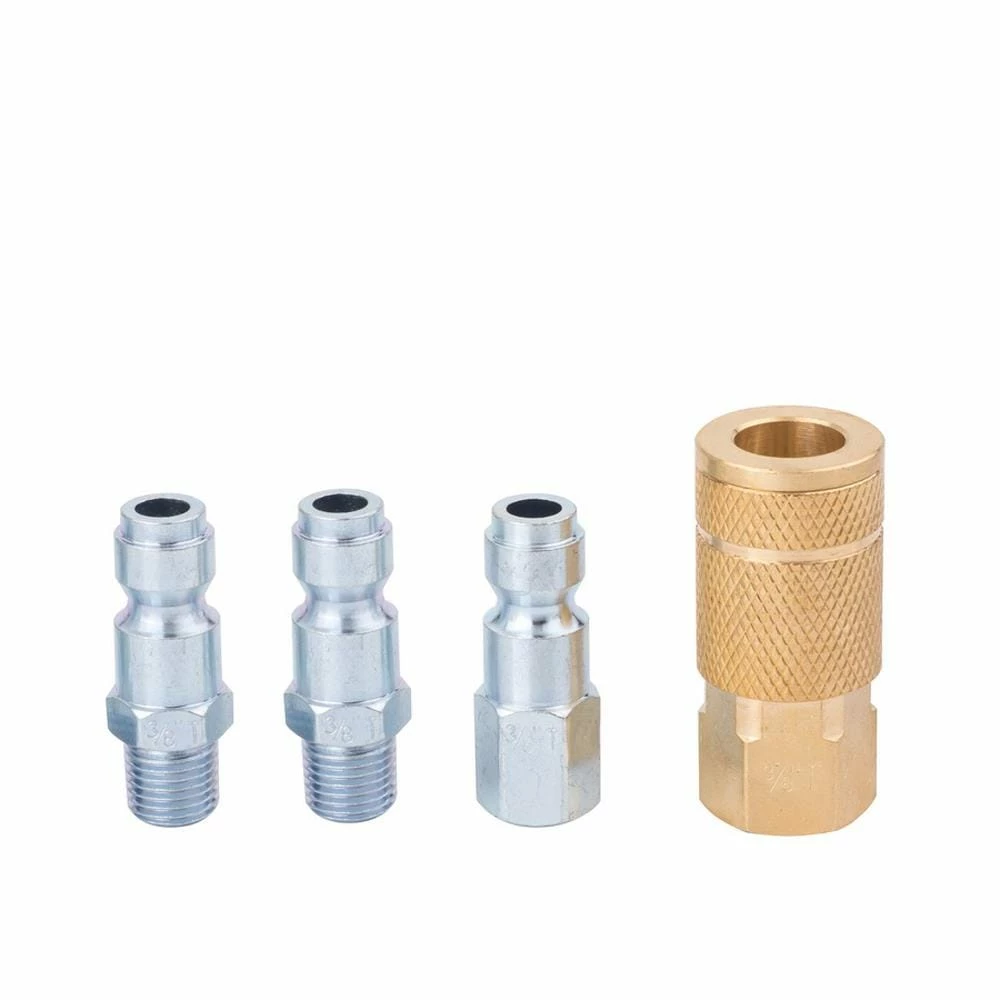 Kobalt Air Compressor Fittings 3/8-in Auto Coupler/Plug Kit 3 Kobalt Air Compressor Fittings 3/8-in Auto Coupler/Plug Kit - Image 3