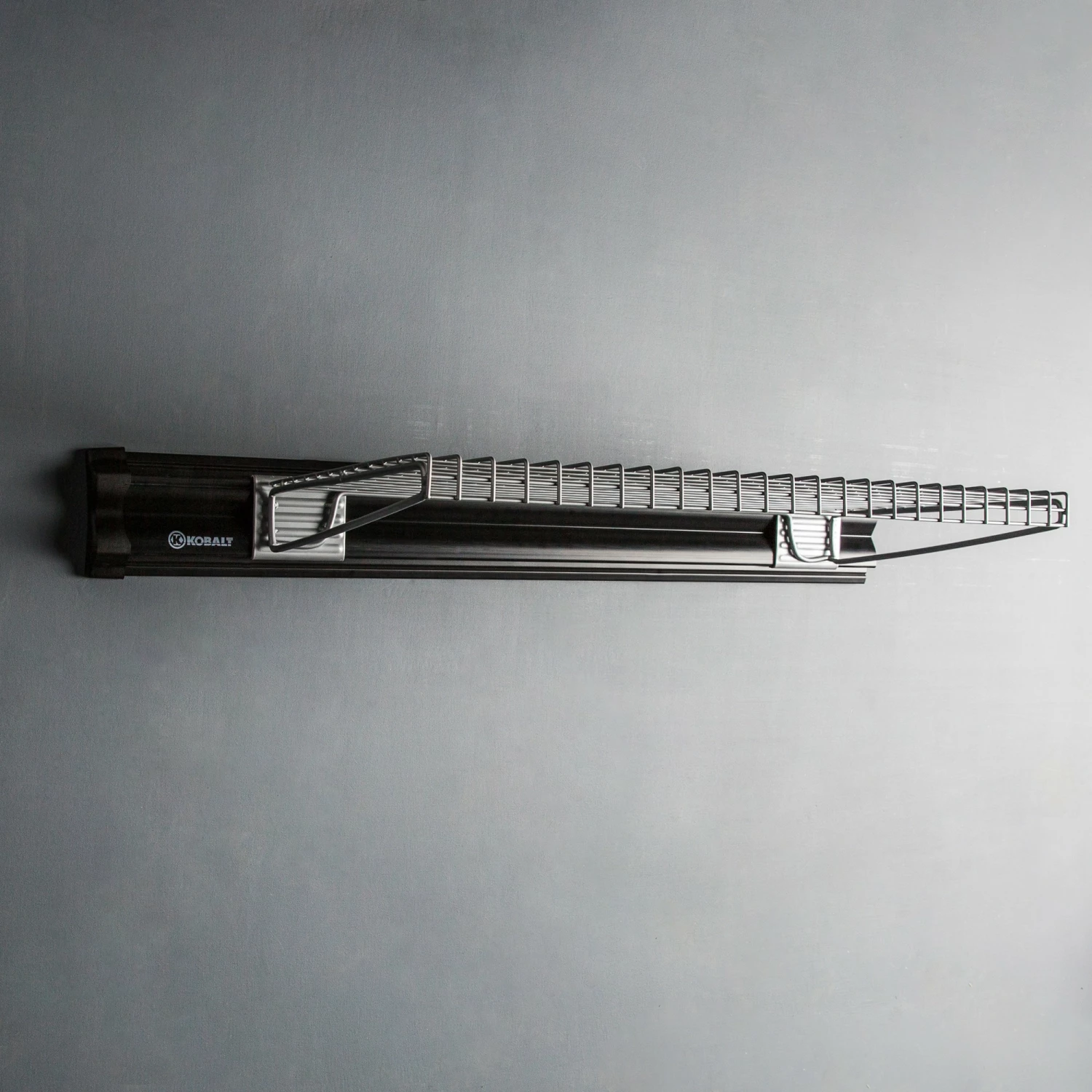 Kobalt Slatwall & Rail Storage Systems K-Rail24-in Gray Steel Multipurpose Shelf 2 Kobalt Slatwall & Rail Storage Systems K-Rail24-in Gray Steel Multipurpose Shelf - Image 2