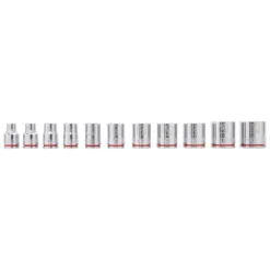 Kobalt Sockets & Socket Sets 11-Piece Standard (SAE) 3/8-in Drive 6-point Set Shallow Socket Set