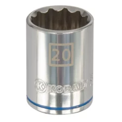 Kobalt Sockets & Socket Sets Metric 1/2-in Drive 12-point 20-mm Shallow Socket