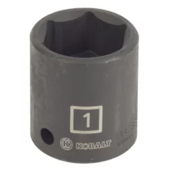 Kobalt Impact Sockets & Impact Socket Sets Standard (SAE) 1/2-in Drive 1-in 6-Point Impact Socket