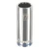 Kobalt Sockets & Socket Sets Metric 3/8-in Drive 12-point 17-mm Deep Socket