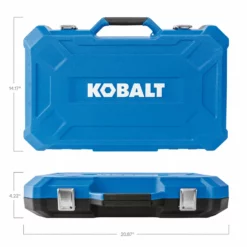 Kobalt Mechanics Tool Sets 129-Piece Standard (SAE) and Metric Combination Polished Chrome Mechanics Tool Set (1/4-in; 3/8-in) -SEO title and description design 09960261 scaled