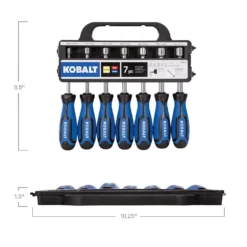 Kobalt Nut Driver Sets 7-Piece Metric and SAE Spline Nut Driver Set -SEO title and description design 10281570