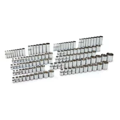 Kobalt Mechanics Tool Sets 300-Piece Standard (SAE) and Metric Combination Polished Chrome Mechanics Tool Set (1/4-in; 3/8-in) -SEO title and description design 10442449