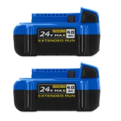 Kobalt Power Tool Batteries & Chargers 24-Volt Max 2-Pack 4 Amp-Hour; 4 Amp-Hour Lithium Power Tool Battery