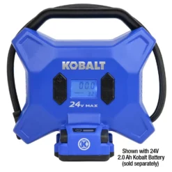 Kobalt Air Inflators Kobalt 24 Volt cordless high pressure inflator 24-Volt Lithium Ion (Li-Ion) Air Inflator (Power Source: Battery) 12 Kobalt Air Inflators Kobalt 24 Volt cordless high pressure inflator 24-Volt Lithium Ion (Li-Ion) Air Inflator (Power Source: Battery) -SEO title and description design 11621567