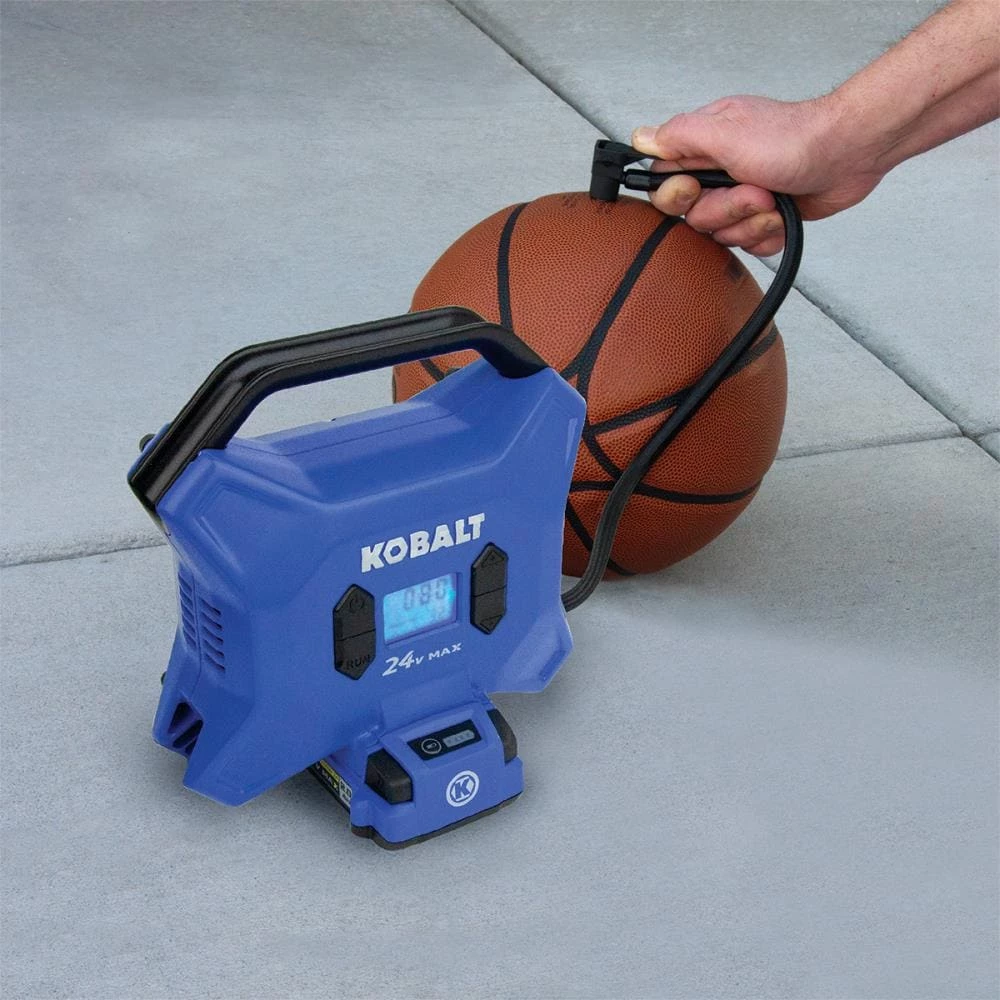 Kobalt Air Inflators Kobalt 24 Volt cordless high pressure inflator 24-Volt Lithium Ion (Li-Ion) Air Inflator (Power Source: Battery) 9 Kobalt Air Inflators Kobalt 24 Volt cordless high pressure inflator 24-Volt Lithium Ion (Li-Ion) Air Inflator (Power Source: Battery) - Image 9