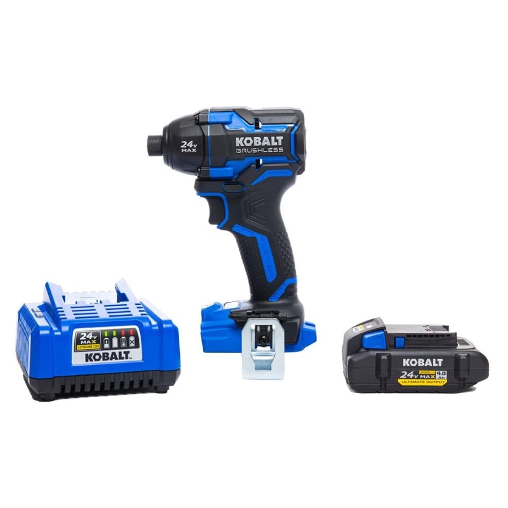 Kobalt Impact Drivers XTR 24-volt Max 1/4-in Variable Speed Brushless Cordless Impact Driver (1-Battery Included) 1 Kobalt Impact Drivers XTR 24-volt Max 1/4-in Variable Speed Brushless Cordless Impact Driver (1-Battery Included)