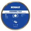 Kobalt Diamond Saw Blades 7-in Wet Ceramic Continuous Diamond Saw Blade