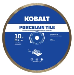 Kobalt Diamond Saw Blades 10-in Wet Porcelain Tile Diamond Saw Blade