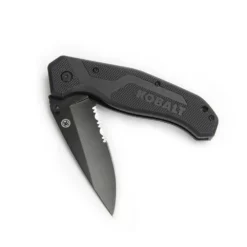 Kobalt Pocket Knives 3.5-in Stainless Steel Blade with Serration Pocket Knife