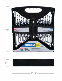 Kobalt Combination Wrenches & Sets 30-Piece Set 12-point Standard (SAE) and Metric Combination Standard Combination Wrench Set 19 Kobalt Combination Wrenches & Sets 30-Piece Set 12-point Standard (SAE) and Metric Combination Standard Combination Wrench Set -SEO title and description design 15484710 scaled