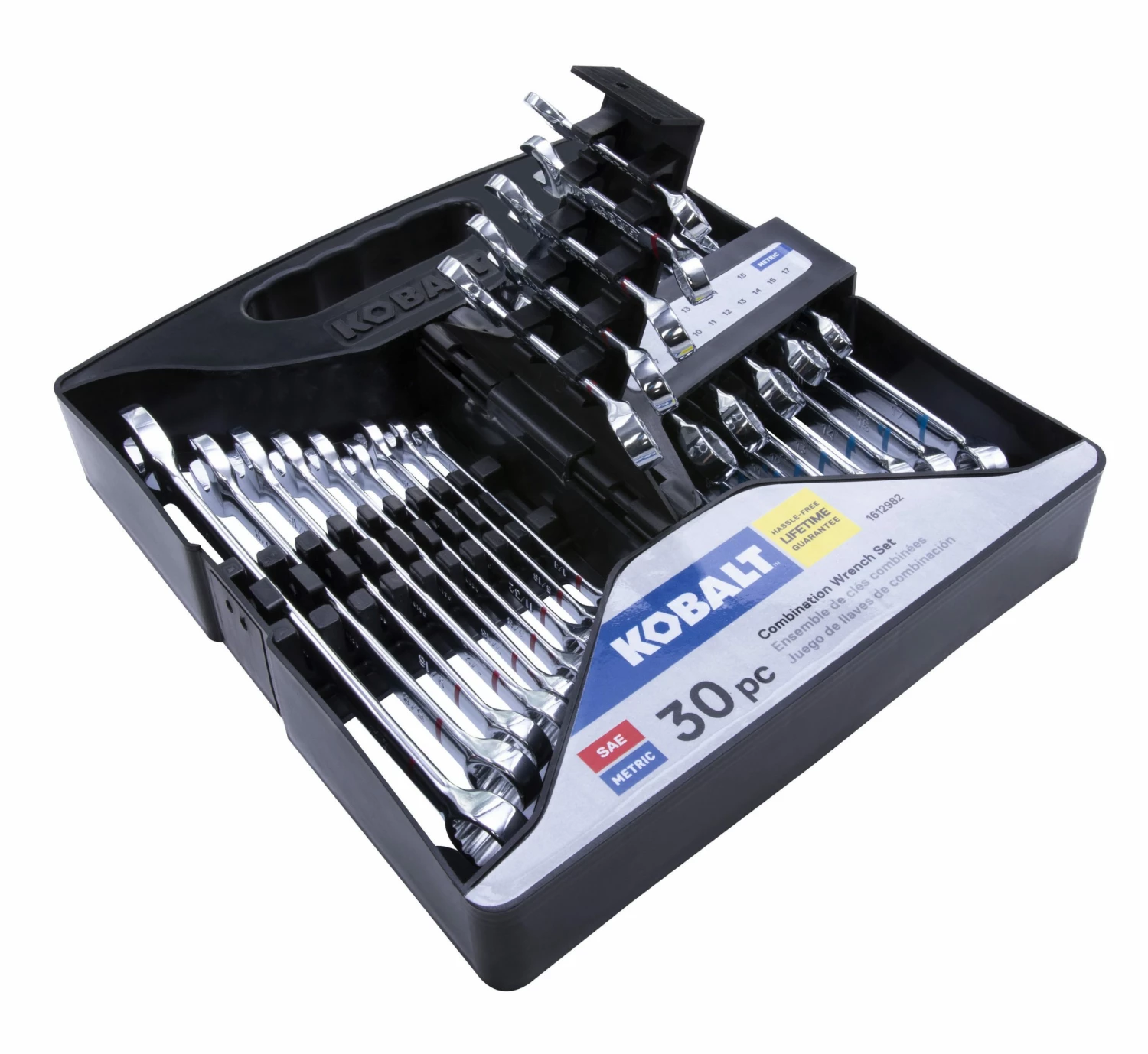 Kobalt Combination Wrenches & Sets 30-Piece Set 12-point Standard (SAE) and Metric Combination Standard Combination Wrench Set 8 Kobalt Combination Wrenches & Sets 30-Piece Set 12-point Standard (SAE) and Metric Combination Standard Combination Wrench Set - Image 8