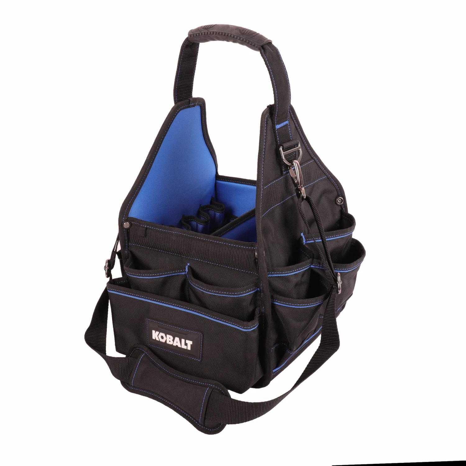 Kobalt Tool Bags Blue Black Polyester 10-in Electrician's Tote 1 Kobalt Tool Bags Blue Black Polyester 10-in Electrician's Tote