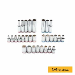 Kobalt Mechanics Tool Sets 118-Piece Standard (SAE) and Metric Combination Polished Chrome Mechanics Tool Set (3/8-in;) -SEO title and description design 16006940