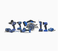 Kobalt Power Tool Combo Kits Kobalt 24V max 6-Tool 24-Volt Max Brushless Power Tool Combo Kit Case (2-Batteries Included and Charger Included)