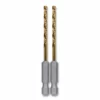 Kobalt Twist Drill Bits 2-Piece 1/8-in 2-1/2-in Titanium Coated Hss Twist Drill Bit