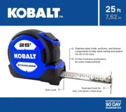 Kobalt Tape measures 25-ft Auto Lock Tape Measure 8 Kobalt Tape measures 25-ft Auto Lock Tape Measure -SEO title and description design 16732140