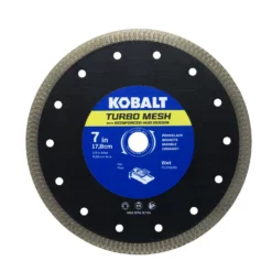 Kobalt Diamond Saw Blades 7-in Turbo Mesh Diamond Tile Saw Blade