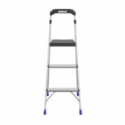 Kobalt Step Stools 3-Step 250-lb Capacity Aluminum Foldable Step Stool