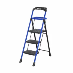 Kobalt Step Stools 3-Step 300-lb Capacity Black Steel Foldable Step Stool -SEO title and description design 17788340