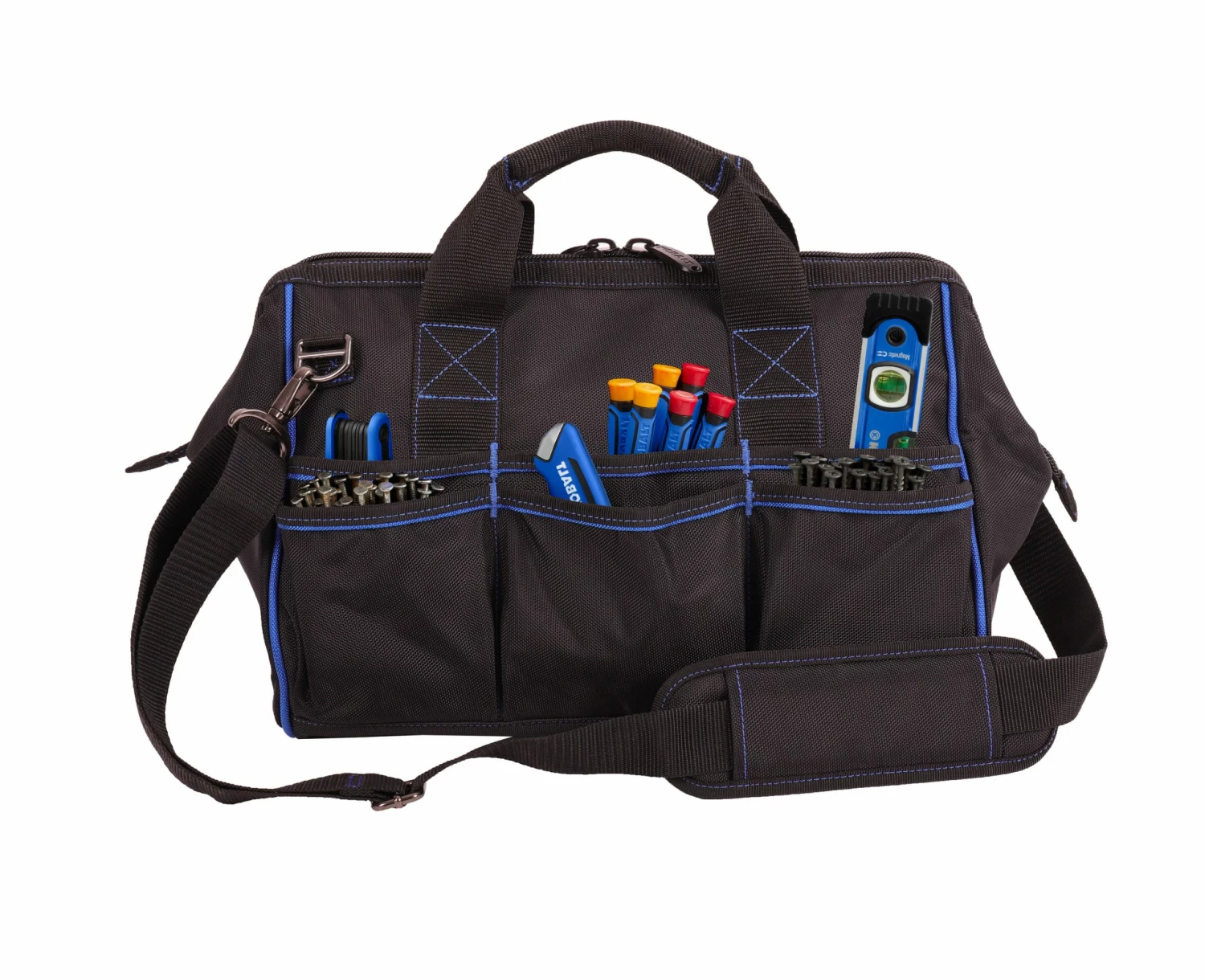 Kobalt Tool Bags Blue Black Polyester 18-in Cargo Bag 2 Kobalt Tool Bags Blue Black Polyester 18-in Cargo Bag - Image 2