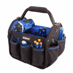 Kobalt Tool Bags Blue Black Polyester 12-in Tool Tote -SEO title and description design 40642751 scaled
