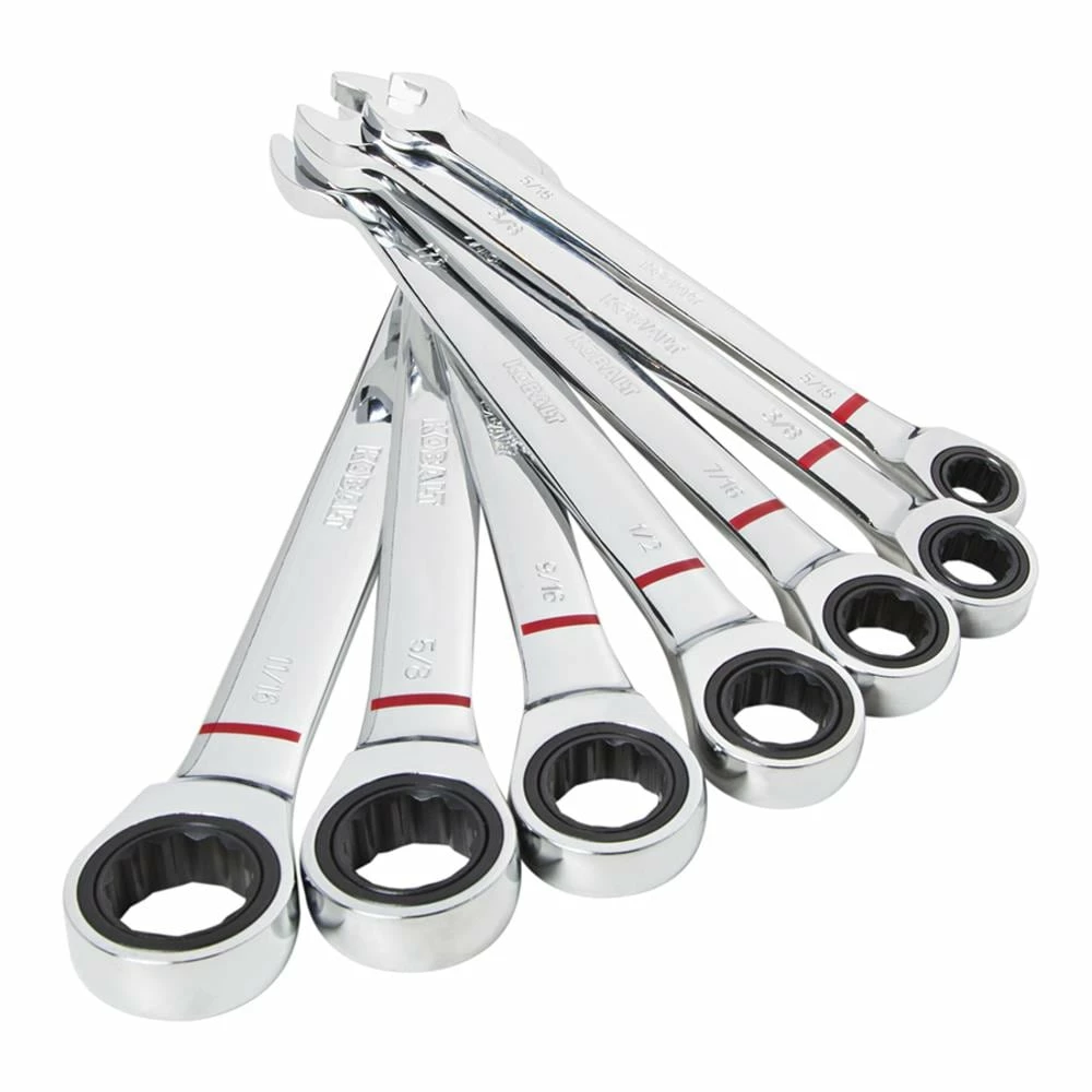 Kobalt Ratchet Wrenches & Sets 7-Piece Set 12-Point Standard (SAE) Ratchet Wrench Set 1 Kobalt Ratchet Wrenches & Sets 7-Piece Set 12-Point Standard (SAE) Ratchet Wrench Set