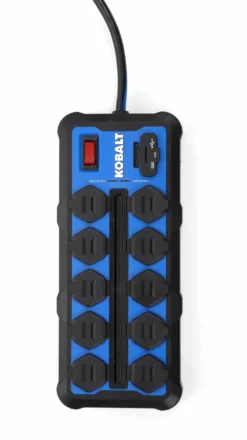 Kobalt Power Strips 10-Outlet 2-USB Ports Blue Power Strip -SEO title and description design 41965420 scaled