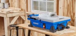 Kobalt Tile Saws 7-in 6-Amp Wet Tabletop Sliding Table Tile Saw -SEO title and description design 41973190