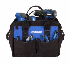 Kobalt Tool Bags Blue Black Polyester 12-in Tool Bag -SEO title and description design 42143431 scaled
