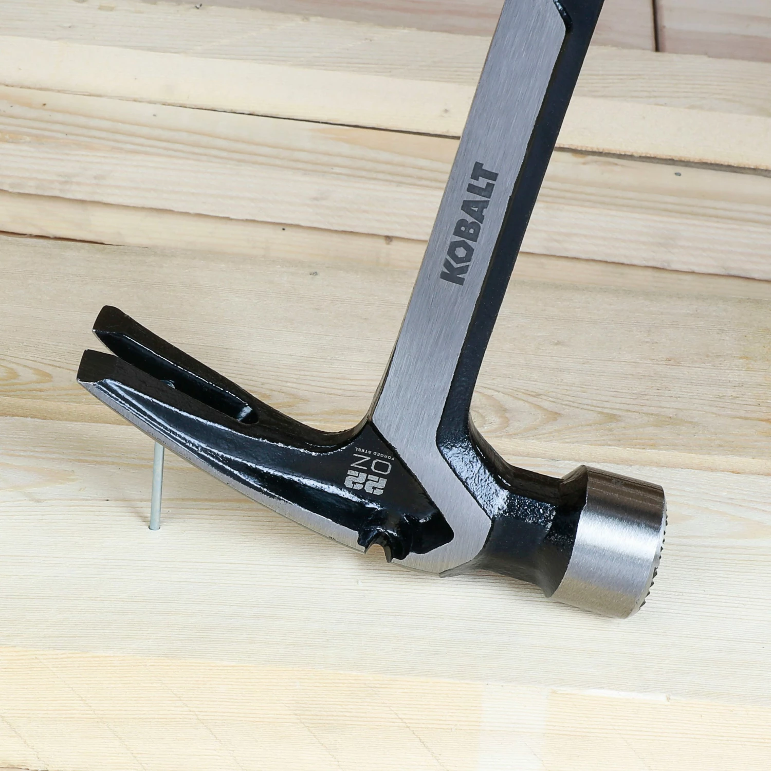 Kobalt Hammers 22-oz Milled Face Steel Head Steel Claw Hammer 9 Kobalt Hammers 22-oz Milled Face Steel Head Steel Claw Hammer - Image 9