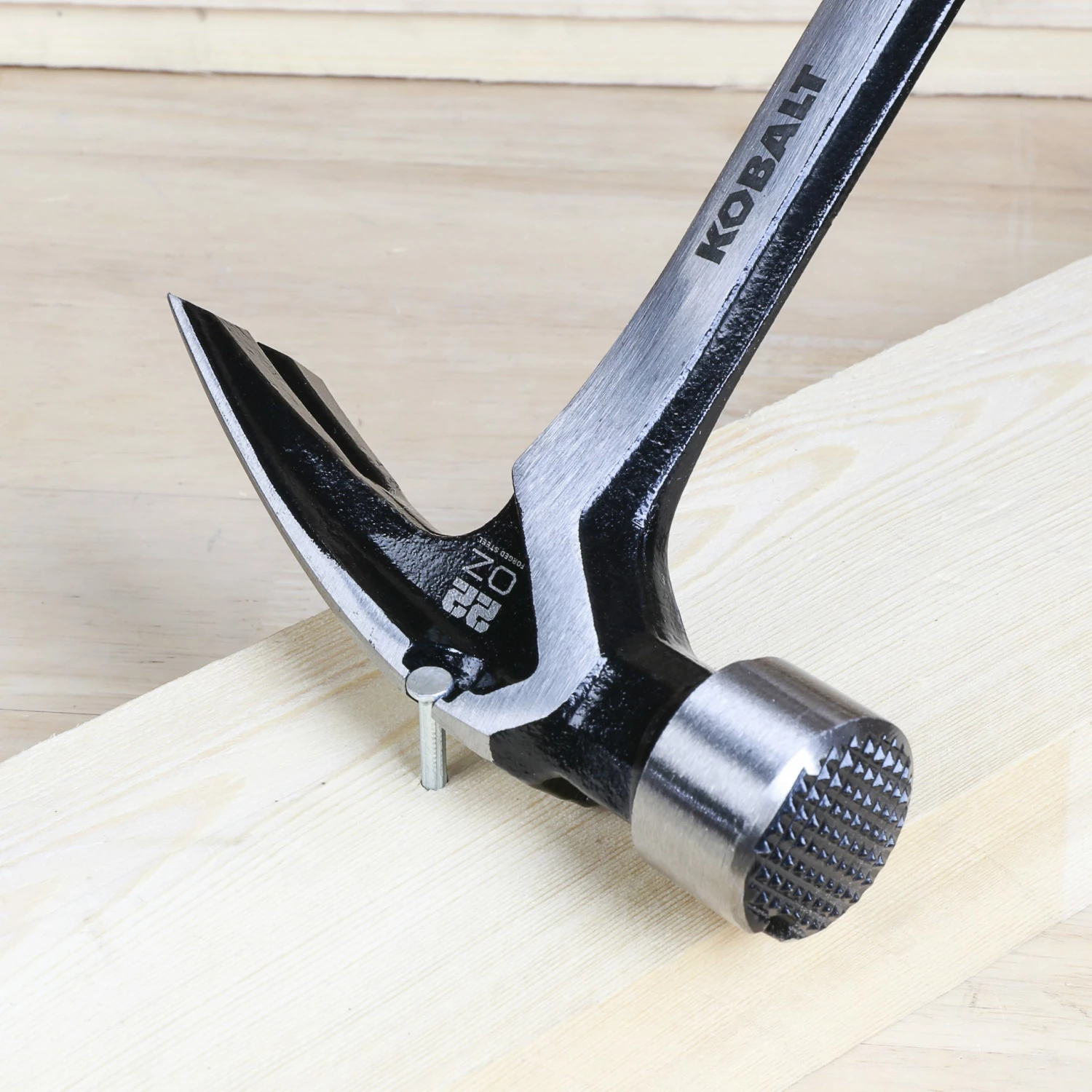 Kobalt Hammers 22-oz Milled Face Steel Head Steel Claw Hammer 8 Kobalt Hammers 22-oz Milled Face Steel Head Steel Claw Hammer - Image 8