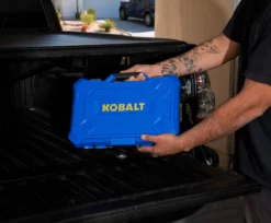 Kobalt Mechanics Tool Sets Centennial 100-Piece Standard (SAE) and Metric Combination Polished Chrome Mechanics Tool Set (1/4-in; 3/8-in) -SEO title and description design 42394146 scaled