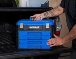 Kobalt Mechanics Tool Sets 250-Piece Standard (SAE) and Metric Combination Polished Chrome Mechanics Tool Set (1/4-in; 3/8-in) -SEO title and description design 42702388 scaled