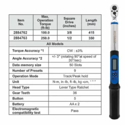 Kobalt Torque Wrenches 3/8-in Drive Digital Torque Wrench (5-ft lb to 100-ft lb) -SEO title and description design 42708358