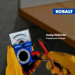 Kobalt Test Meters 0.25 Amp 500V Analog Manual Ranging Multimeter (Battery Included) -SEO title and description design 43489086