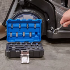 Kobalt Mechanics Tool Sets 20-Piece Standard (SAE) and Metric Combination Polished Chrome Mechanics Tool Set (1/4-in) -SEO title and description design 44282274