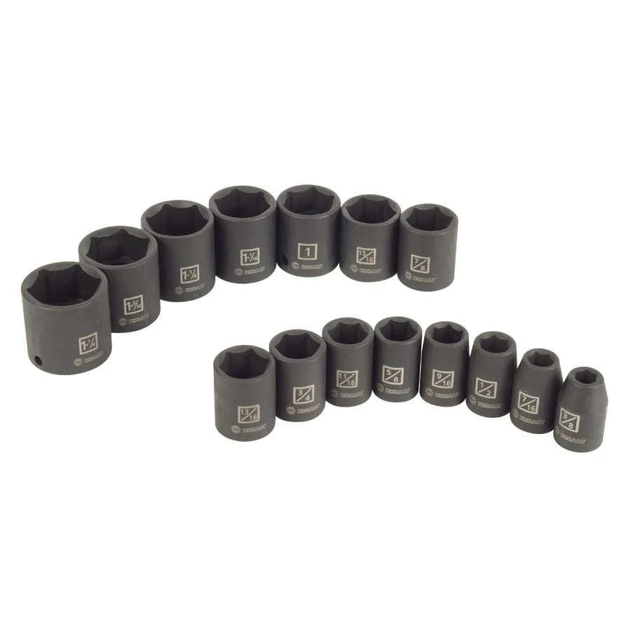 Kobalt Impact Sockets & Impact Socket Sets 15-Piece Standard (SAE) 1/2-in Drive 6-Point Impact Socket Set 5 Kobalt Impact Sockets & Impact Socket Sets 15-Piece Standard (SAE) 1/2-in Drive 6-Point Impact Socket Set - Image 5
