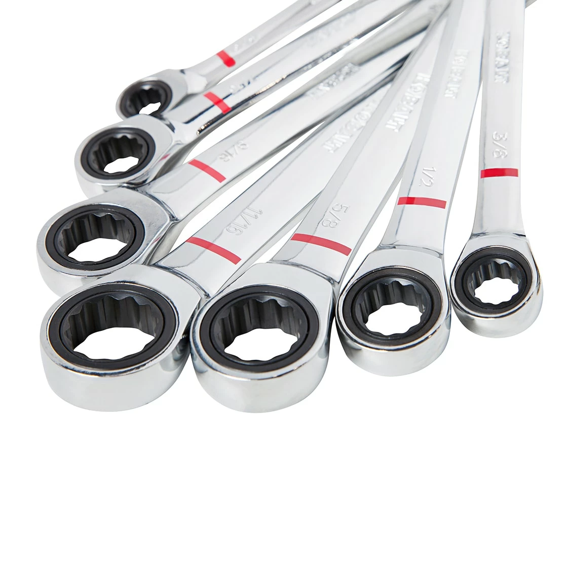 Kobalt Ratchet Wrenches & Sets 8-Piece Set 12-Point Standard (SAE) Flexible Head Ratchet Wrench Set 7 Kobalt Ratchet Wrenches & Sets 8-Piece Set 12-Point Standard (SAE) Flexible Head Ratchet Wrench Set - Image 7